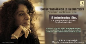 Conversacion con Leila Guerriero