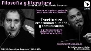 Filosofía y literatura con Carlos Skliar y Fernando Bárcena